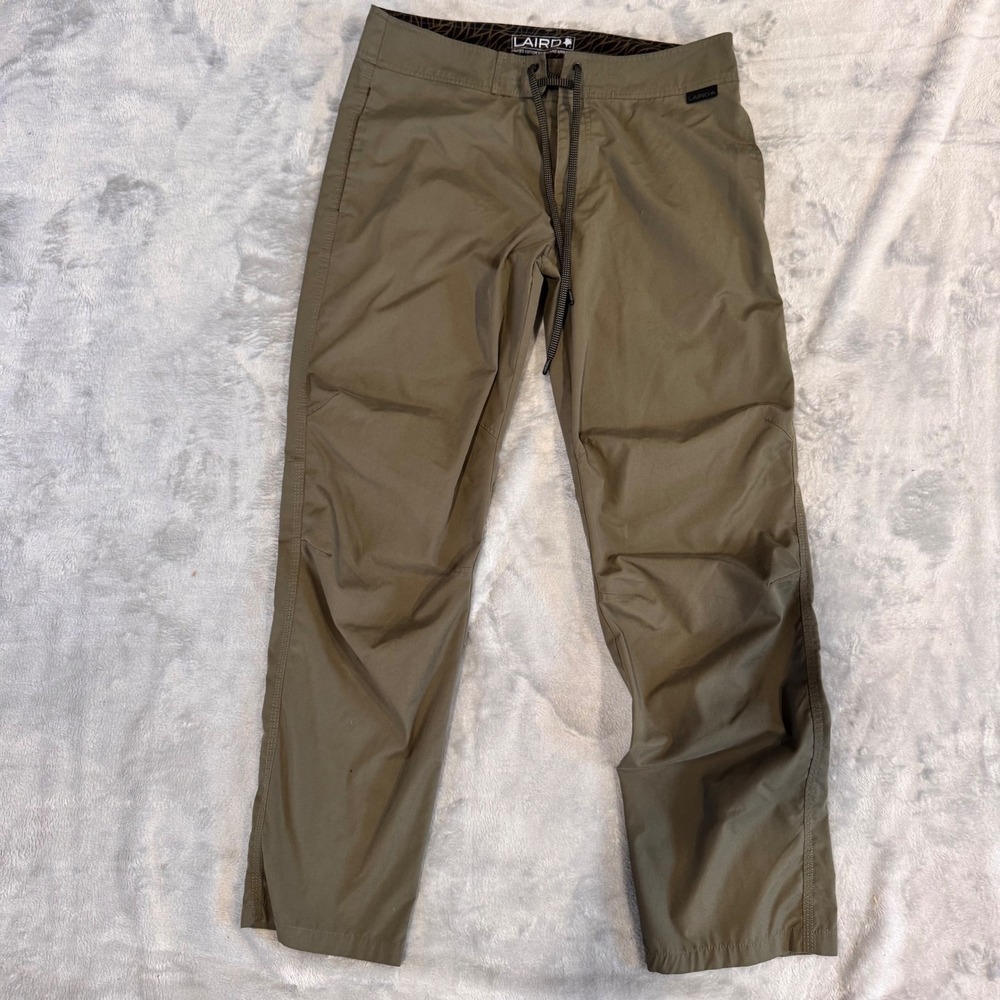 LAIRD LIMITED EDITION FISHING  PANTS KHAKI MEN'S SIZE 32X30 ZIPPER CUFFS